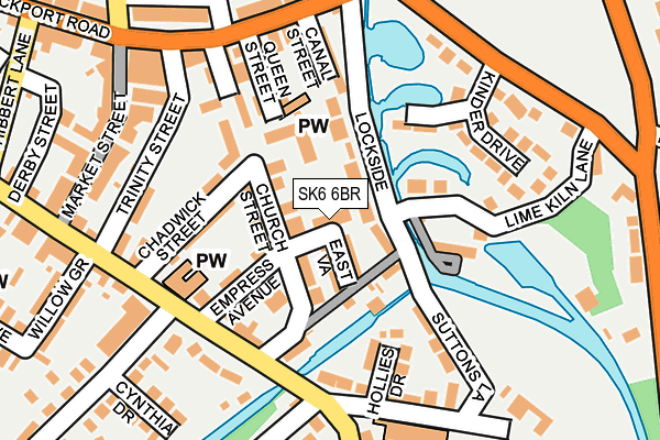 SK6 6BR map - OS OpenMap – Local (Ordnance Survey)