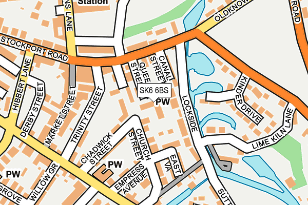 SK6 6BS map - OS OpenMap – Local (Ordnance Survey)