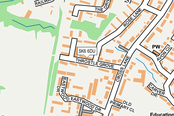 SK6 6DU map - OS OpenMap – Local (Ordnance Survey)