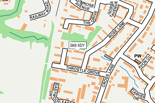 SK6 6DY map - OS OpenMap – Local (Ordnance Survey)