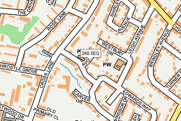 SK6 6EQ map - OS OpenMap – Local (Ordnance Survey)