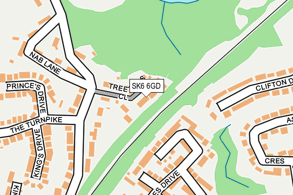 SK6 6GD map - OS OpenMap – Local (Ordnance Survey)