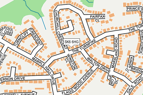SK6 6HG map - OS OpenMap – Local (Ordnance Survey)