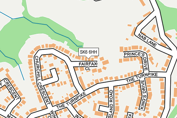 SK6 6HH map - OS OpenMap – Local (Ordnance Survey)