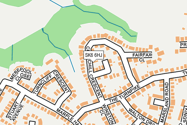 SK6 6HJ map - OS OpenMap – Local (Ordnance Survey)
