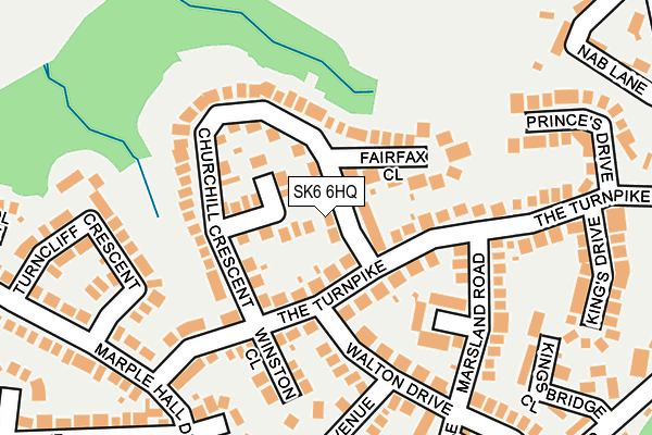 SK6 6HQ map - OS OpenMap – Local (Ordnance Survey)