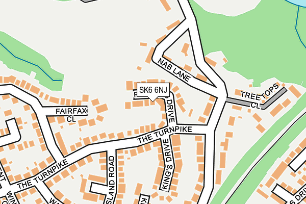 SK6 6NJ map - OS OpenMap – Local (Ordnance Survey)