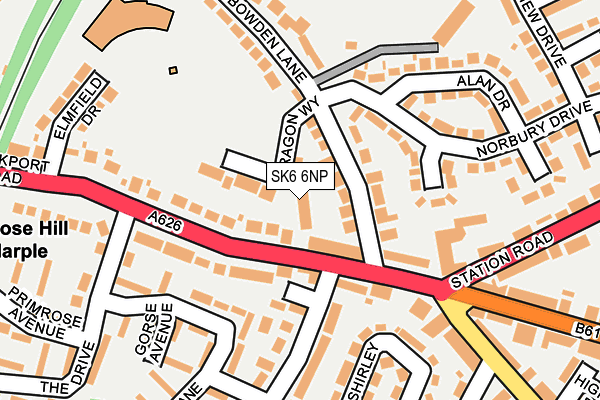 SK6 6NP map - OS OpenMap – Local (Ordnance Survey)