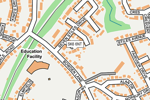 SK6 6NT map - OS OpenMap – Local (Ordnance Survey)