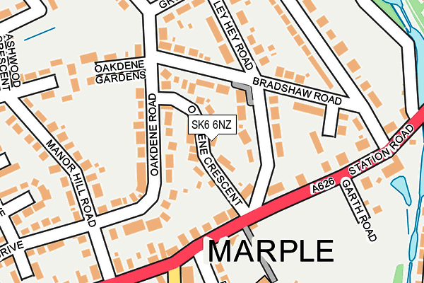SK6 6NZ map - OS OpenMap – Local (Ordnance Survey)