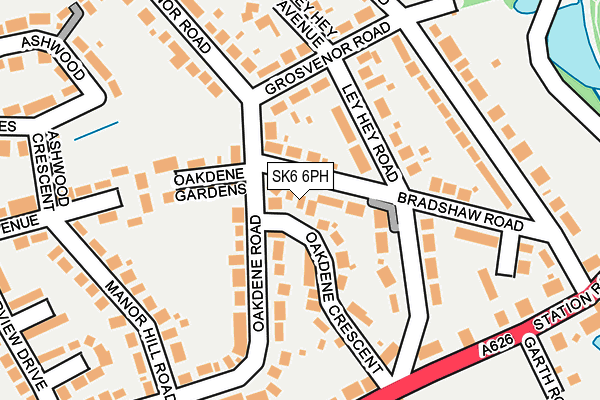 SK6 6PH map - OS OpenMap – Local (Ordnance Survey)
