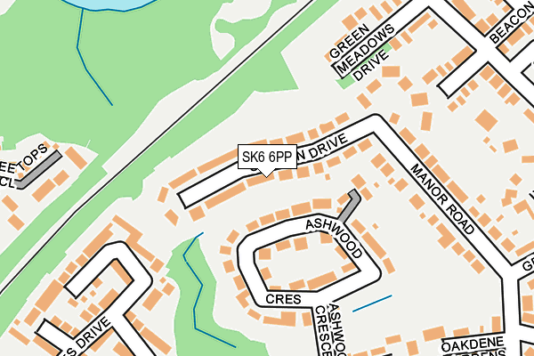 SK6 6PP map - OS OpenMap – Local (Ordnance Survey)