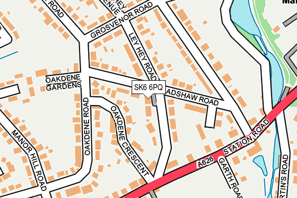 SK6 6PQ map - OS OpenMap – Local (Ordnance Survey)