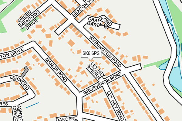 SK6 6PS map - OS OpenMap – Local (Ordnance Survey)