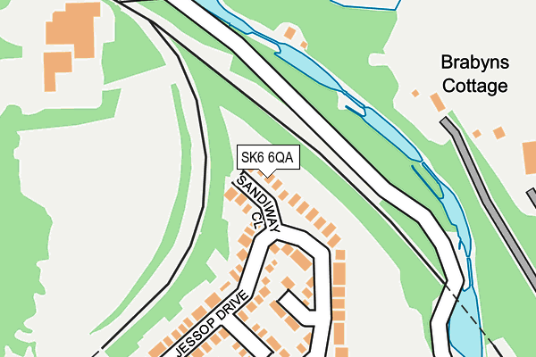 SK6 6QA map - OS OpenMap – Local (Ordnance Survey)