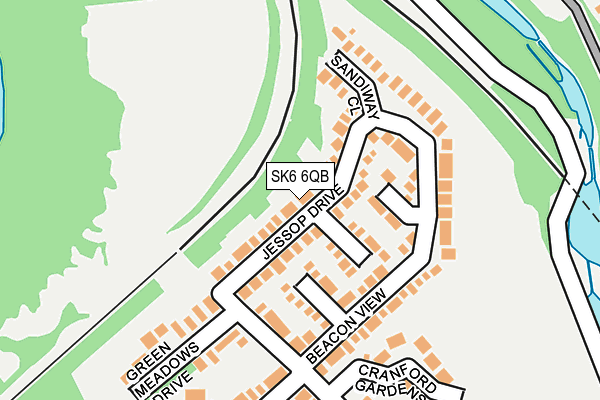 SK6 6QB map - OS OpenMap – Local (Ordnance Survey)