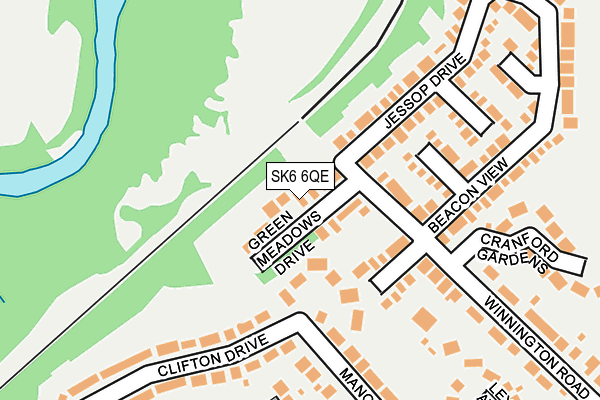 SK6 6QE map - OS OpenMap – Local (Ordnance Survey)