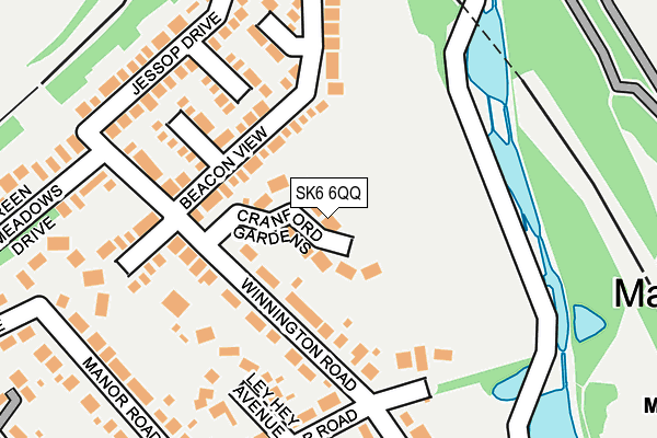 SK6 6QQ map - OS OpenMap – Local (Ordnance Survey)