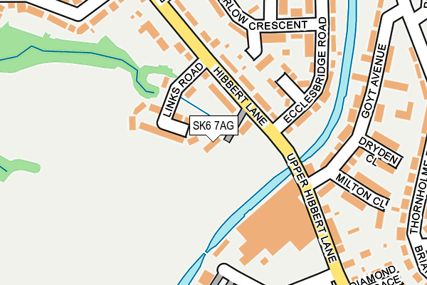 SK6 7AG map - OS OpenMap – Local (Ordnance Survey)