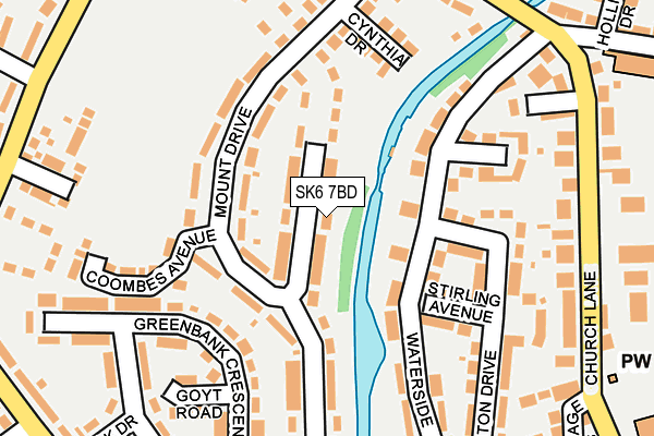SK6 7BD map - OS OpenMap – Local (Ordnance Survey)