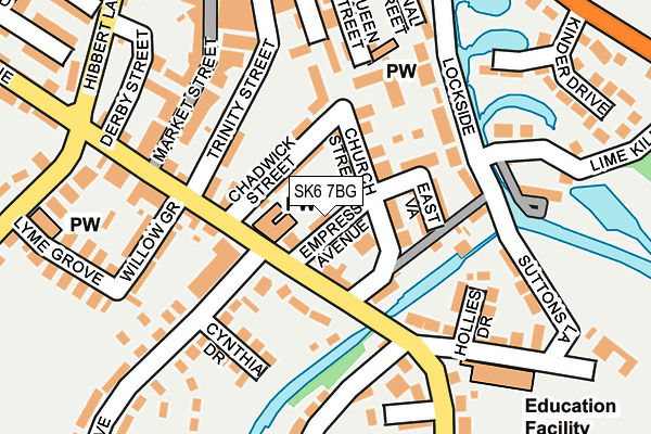 SK6 7BG map - OS OpenMap – Local (Ordnance Survey)
