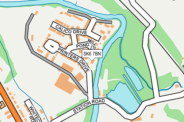 SK6 7BN map - OS OpenMap – Local (Ordnance Survey)