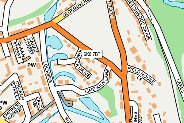 SK6 7BT map - OS OpenMap – Local (Ordnance Survey)