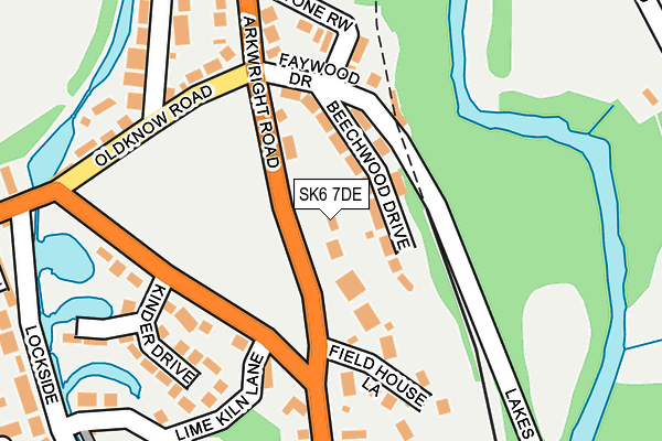 SK6 7DE map - OS OpenMap – Local (Ordnance Survey)