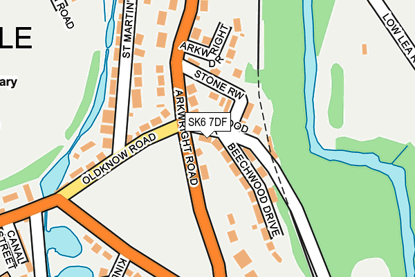 SK6 7DF map - OS OpenMap – Local (Ordnance Survey)