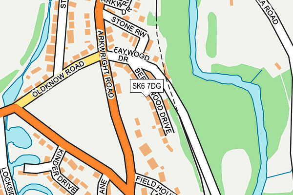 SK6 7DG map - OS OpenMap – Local (Ordnance Survey)