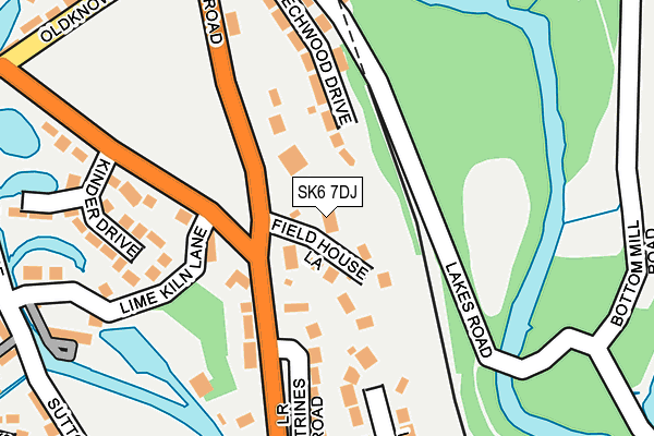 SK6 7DJ map - OS OpenMap – Local (Ordnance Survey)
