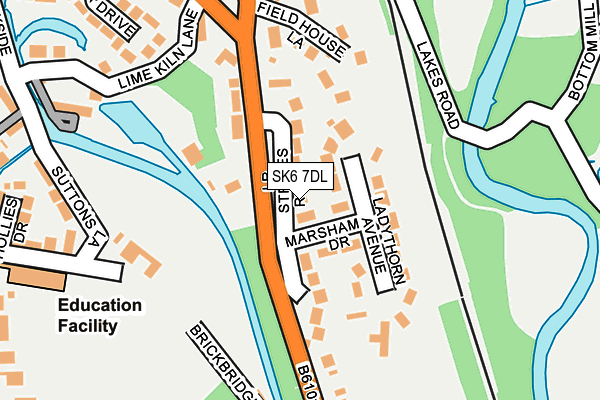 SK6 7DL map - OS OpenMap – Local (Ordnance Survey)