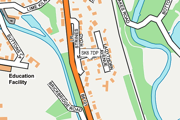 SK6 7DP map - OS OpenMap – Local (Ordnance Survey)