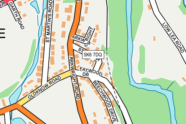 SK6 7DQ map - OS OpenMap – Local (Ordnance Survey)