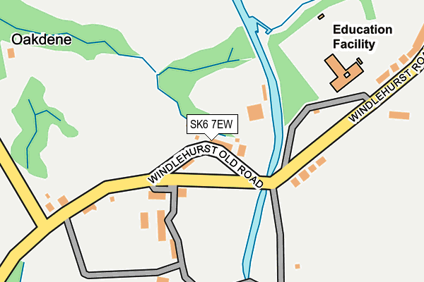 SK6 7EW map - OS OpenMap – Local (Ordnance Survey)