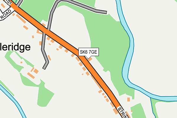 SK6 7GE map - OS OpenMap – Local (Ordnance Survey)