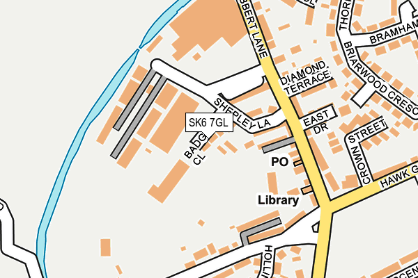 SK6 7GL map - OS OpenMap – Local (Ordnance Survey)