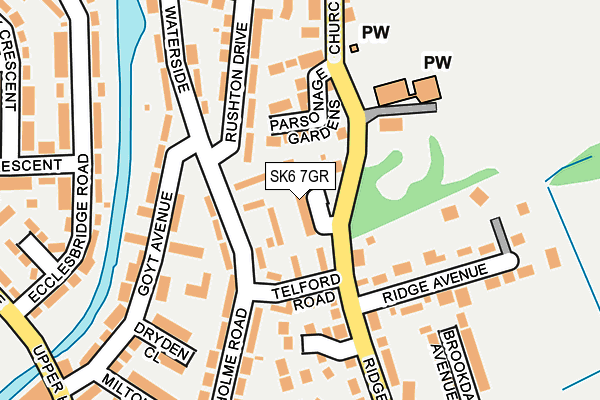 SK6 7GR map - OS OpenMap – Local (Ordnance Survey)