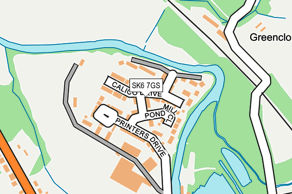 SK6 7GS map - OS OpenMap – Local (Ordnance Survey)