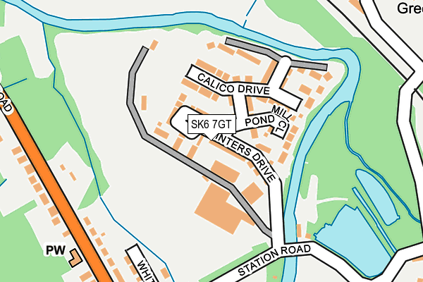 SK6 7GT map - OS OpenMap – Local (Ordnance Survey)