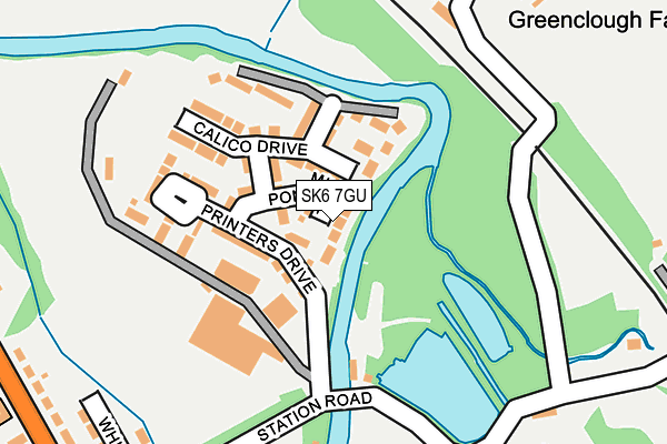 SK6 7GU map - OS OpenMap – Local (Ordnance Survey)
