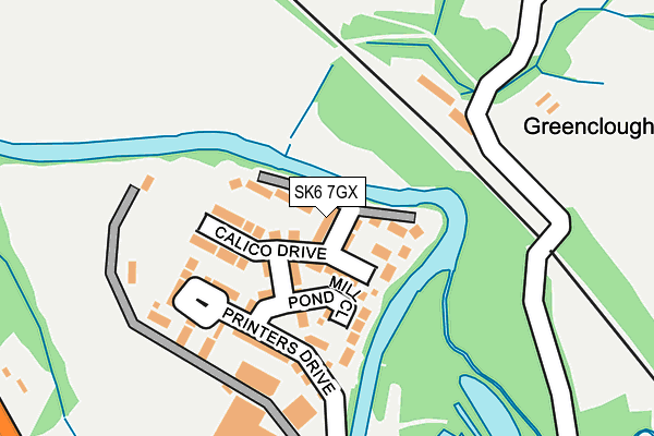 SK6 7GX map - OS OpenMap – Local (Ordnance Survey)
