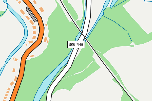 SK6 7HB map - OS OpenMap – Local (Ordnance Survey)