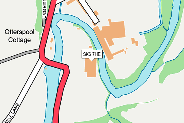 SK6 7HE map - OS OpenMap – Local (Ordnance Survey)