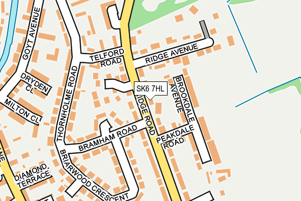 SK6 7HL map - OS OpenMap – Local (Ordnance Survey)