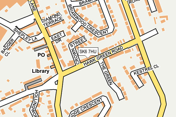SK6 7HU map - OS OpenMap – Local (Ordnance Survey)