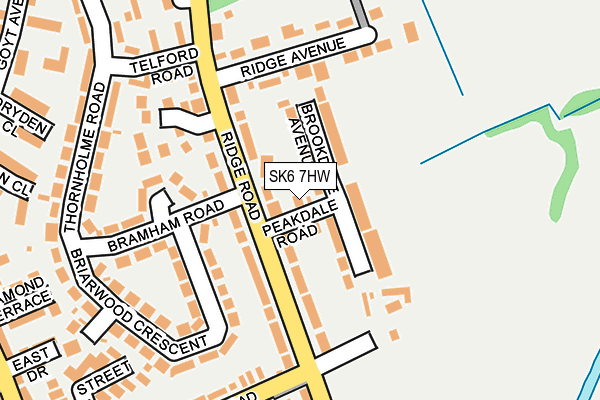 SK6 7HW map - OS OpenMap – Local (Ordnance Survey)