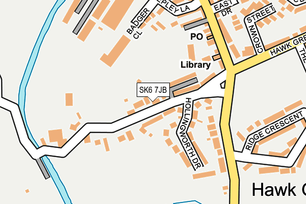 SK6 7JB map - OS OpenMap – Local (Ordnance Survey)