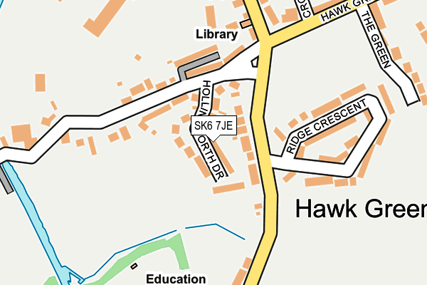 SK6 7JE map - OS OpenMap – Local (Ordnance Survey)