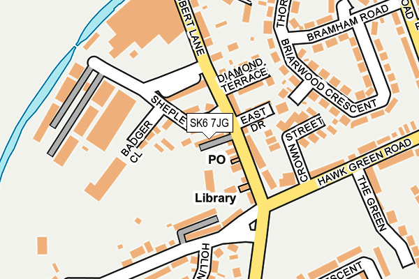 SK6 7JG map - OS OpenMap – Local (Ordnance Survey)